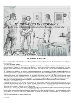 Joseph Farrel Re-drawings with text "Housewives in despair 2"