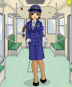 [Usako KF] Train Security Guard Girl's Assault in Reverse page 2