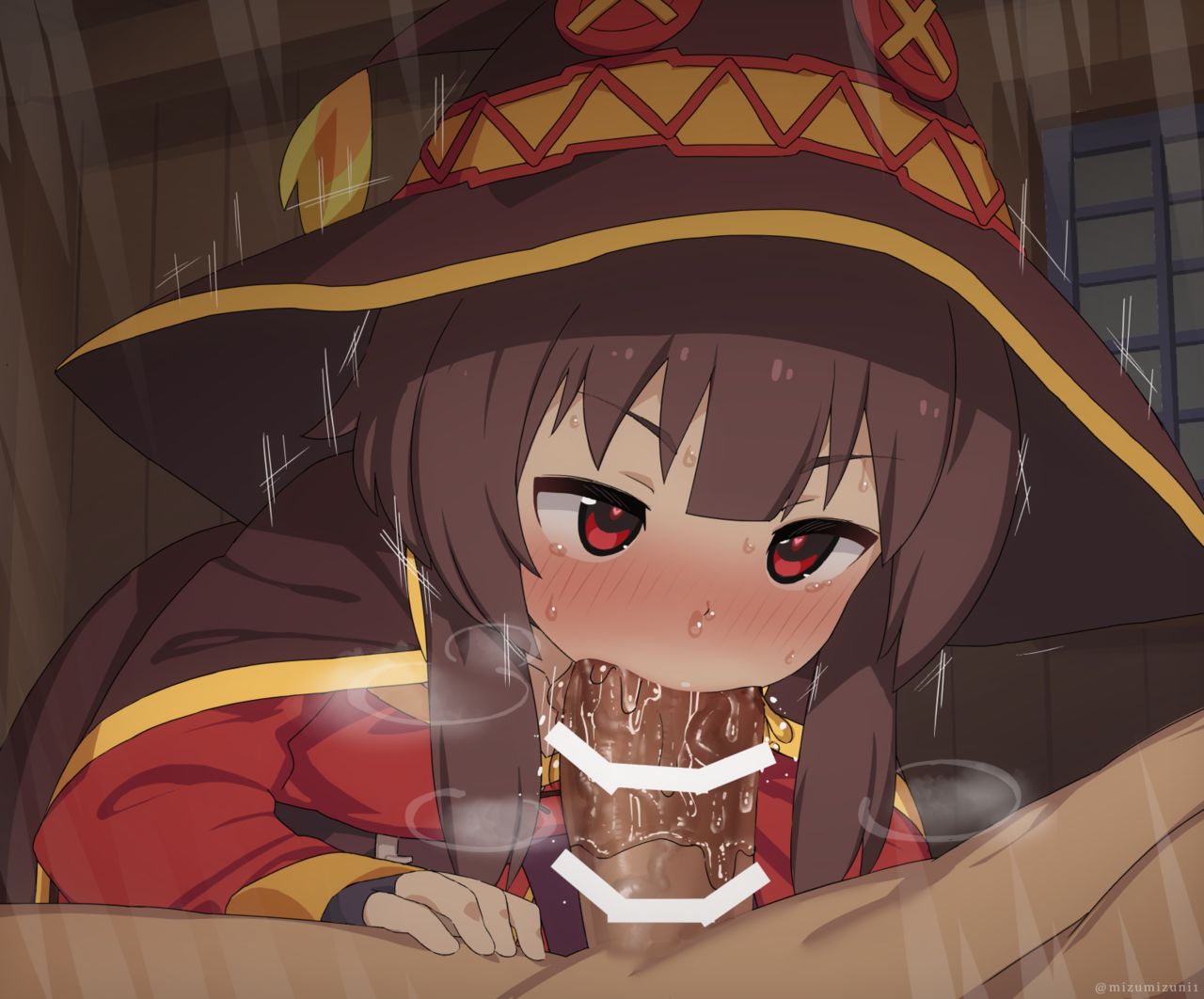 Megumin cumming gif