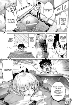(C95) [Jet-Black Baselarde (Kuno Touya)] Okita-san to Kotatsu Ecchi (Fate/Grand Order) [French] [Northface] page 2