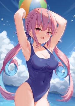 [Milkshake] Mizugi Aqua-chan (Minato Aqua) page 9