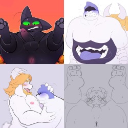 RedEyeGazer - Mao Mao/Asgore/King Spade + Extras page 1