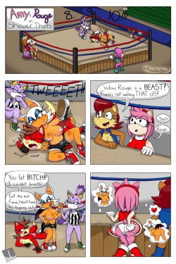 [TinyDevilHorns] Amy and Rouge in: Shower Thots (Sonic the Hedgehog) page 1