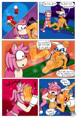 [TinyDevilHorns] Amy and Rouge in: Shower Thots (Sonic the Hedgehog) page 6