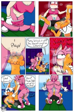 [TinyDevilHorns] Amy and Rouge in: Shower Thots (Sonic the Hedgehog) page 7