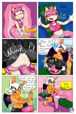 [TinyDevilHorns] Amy and Rouge in: Shower Thots (Sonic the Hedgehog) page 8