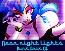 Neon Night Lights: Punk Pack 01