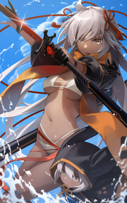 Okita Souji Alter Swimsuit Summer Saber page 2