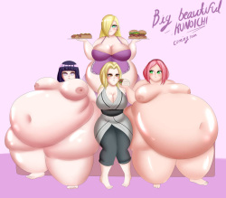 Sakura and Hinata weight gain