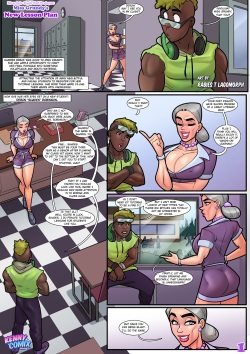 Miss Grundy's New Lesson Plan - Short Comic page 1