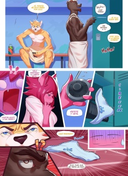 [CausticCrayon's]Gym Buddies (full comic)Spanish page 2