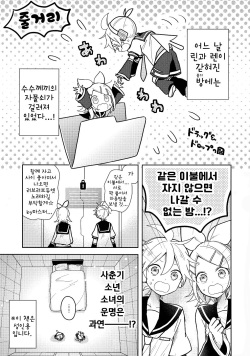 (Kagamine Kotoha!) [Wonderland (Suzumi)] Issho no Ofuton de Nenai to Derarenai Heya [Seijin Mukai] | 같은 이불에서 자지 않으면 나갈 수 없는 방 [성인용] (VOCALOID) [Korean] page 2
