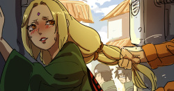 Tsunade Street Fight