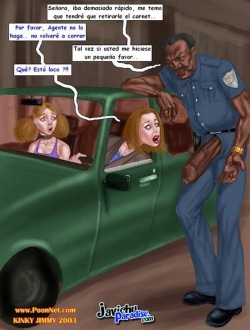 Policia negro follando
