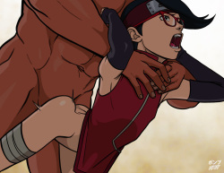 [Ponpu] Sarada (Boruto) page 9