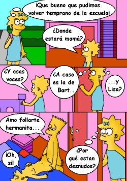Simpsons xxx - Lección de hermanos page 1