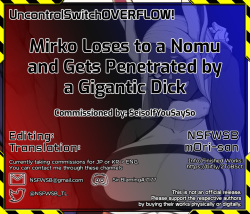 [Yanje] Mirko Loses to a Nomu and Gets Penetrated by a Gigantic Dick (My Hero Academia) [English] [UncontrolSwitchOverflow] page 6